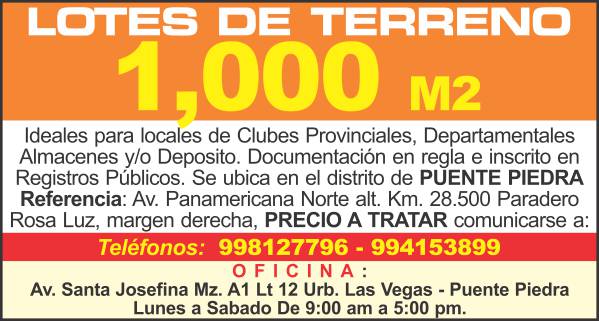 TROME Inmobiliaria cierra Viernes medida 2x2