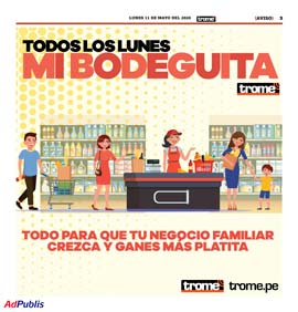 TROME. Mas de 2 Millones 500 mil Lectores. Tiene nuevas secciones. Se expande a mucho mas público - Publicamos avisos en Trome y Talan. Ojo y Correo